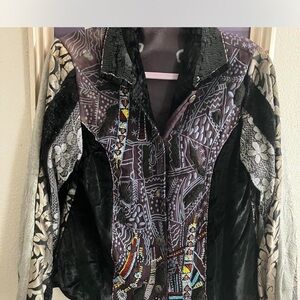 Artistic Patchwork Women's Blazer